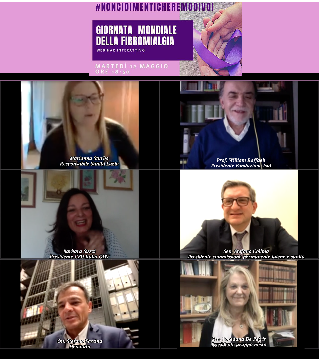 fibromialgia, convegno CFU-Italia, 12 maggio 2020