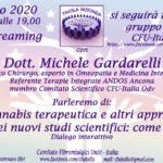 CFU-Italia: Parleremo di: Cannabis terapeutica e altri approcci alla luce dei nuovi studi scientifici: come orientarsi? Dialogo interattivo