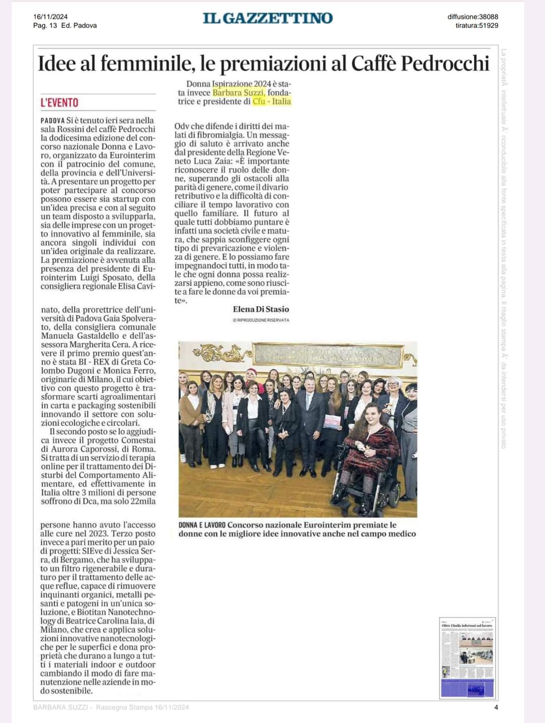 BARBARA SUZZI ISPIRAZIONE DONNA 2024!