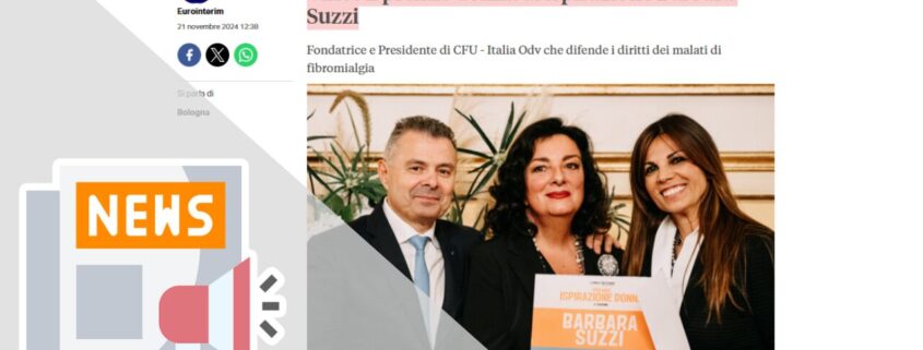 VINCE IL PREMIO DONNA DI ISPIRAZIONE BARBARA SUZZI