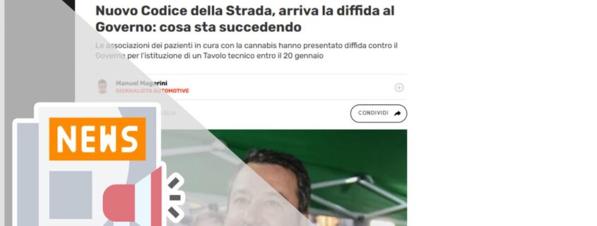 NUOVO CODICE DELLA STRADA, ARRIVA LA DIFFIDA AL GOVERNO: COSA STA SUCCEDENDO