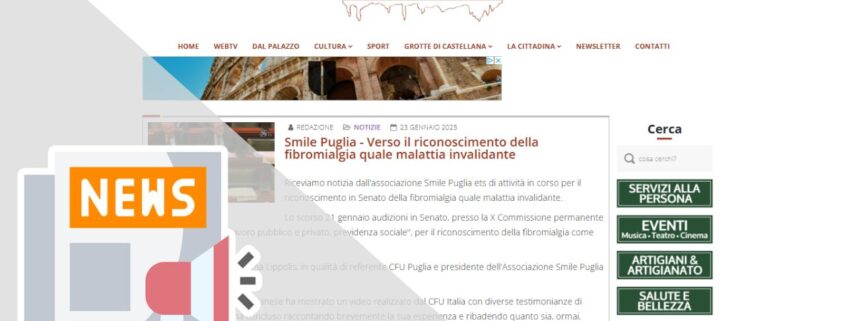SMILE PUGLIA - VERSO IL RICONOSCIMENTO DELLA FIBROMIALGIA QUALE MALATTIA INVALIDANTE