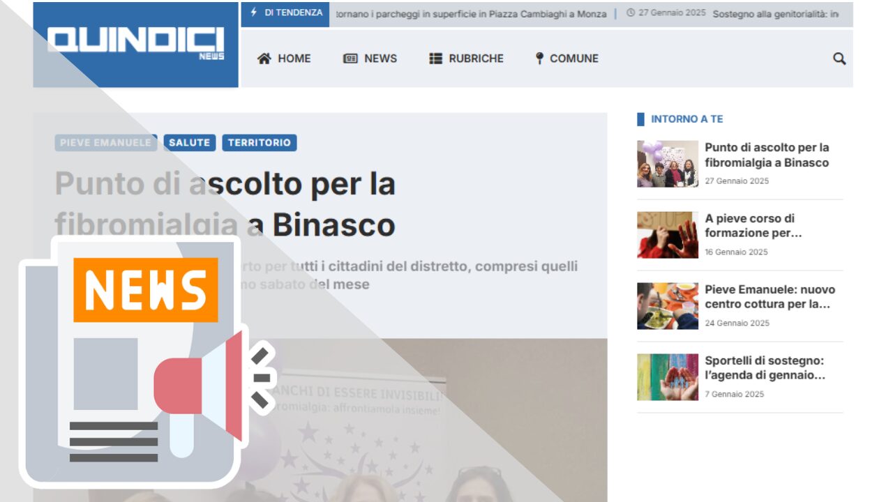 PUNTO DI ASCOLTO PER LA FIBROMIALGIA A BINASCO