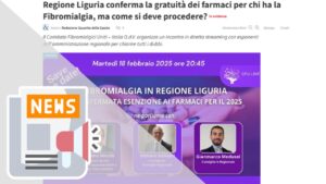 REGIONE LIGURIA CONFERMA LA GRATUITÀ DEI FARMACI PER CHI HA LA FIBROMIALGIA, MA COME SI DEVE PROCEDERE?