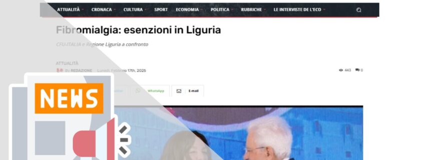 FIBROMIALGIA: ESENZIONI IN LIGURIA