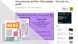 PRESENTAZIONE DEL LIBRO "FIBROMIALGIA - NON SOLO UNA GUIDA"