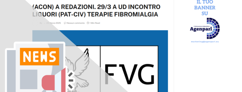 DOMANI A UDINE INCONTRO SUL TEMA “FIBROMIALGIA, AFFRONTIAMOLA INSIEME. TERAPIA DEL DOLORE E FITOCANNABINOIDI”