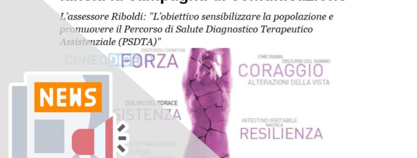 FIBROMIALGIA: LA REGIONE PIEMONTE LANCIA LA CAMPAGNA DI COMUNICAZIONE