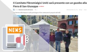 IL COMITATO FIBROMIALGICI UNITI SARÀ PRESENTE CON UN GAZEBO ALLA FIERA DI SAN GIUSEPPE