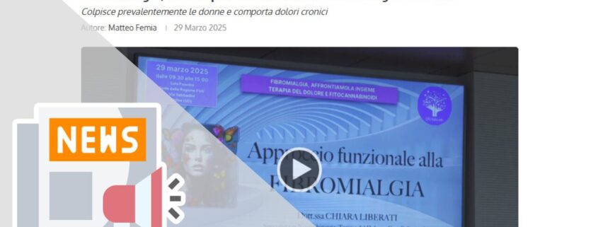 FIBROMIALGIA, I MODI PER AFFRONTARLA IN UN CONVEGNO A UDINE