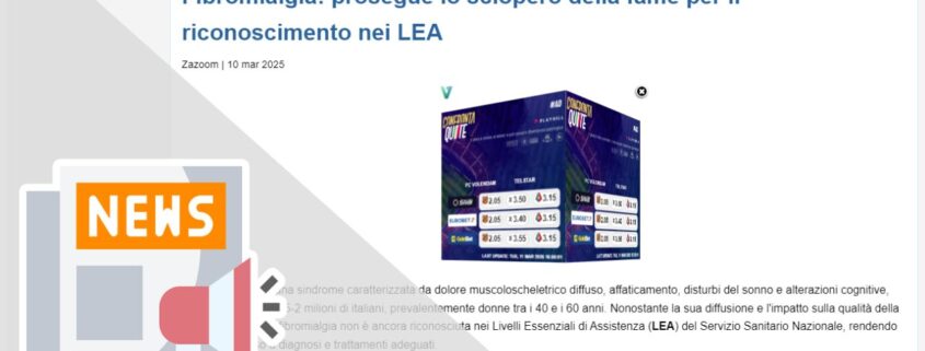 FIBROMIALGIA: PROSEGUE LO SCIOPERO DELLA FAME PER IL RICONOSCIMENTO NEI LEA