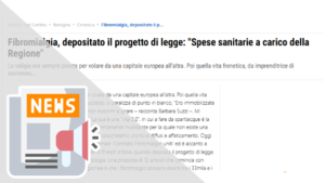 FIBROMIALGIA, DEPOSITATO IL PROGETTO DI LEGGE: "SPESE SANITARIE A CARICO DELLA REGIONE"