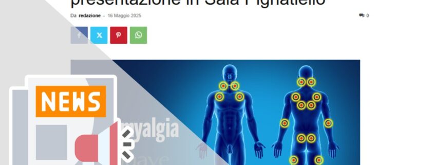 BIGLIETTI ANM SULLA FIBROMIALGIA, OGGI LA PRESENTAZIONE IN SALA PIGNATIELLO