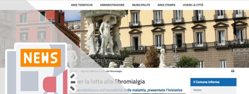 BIGLIETTI ANM SULLA FIBROMIALGIA, OGGI LA PRESENTAZIONE IN SALA PIGNATIELLO