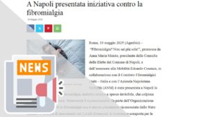 A NAPOLI PRESENTATA INIZIATIVA CONTRO LA FIBROMIALGIA