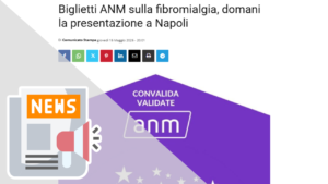 BIGLIETTI ANM SULLA FIBROMIALGIA, DOMANI LA PRESENTAZIONE A NAPOLI