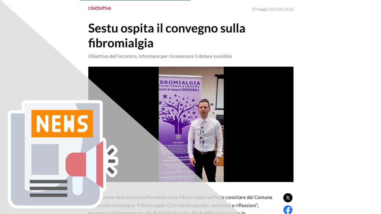SESTU OSPITA IL CONVEGNO SULLA FIBROMIALGIA