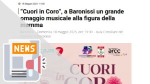 “CUORI IN CORO”, A BARONISSI UN GRANDE OMAGGIO MUSICALE ALLA FIGURA DELLA MAMMA