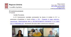 Audizione Regione Umbria